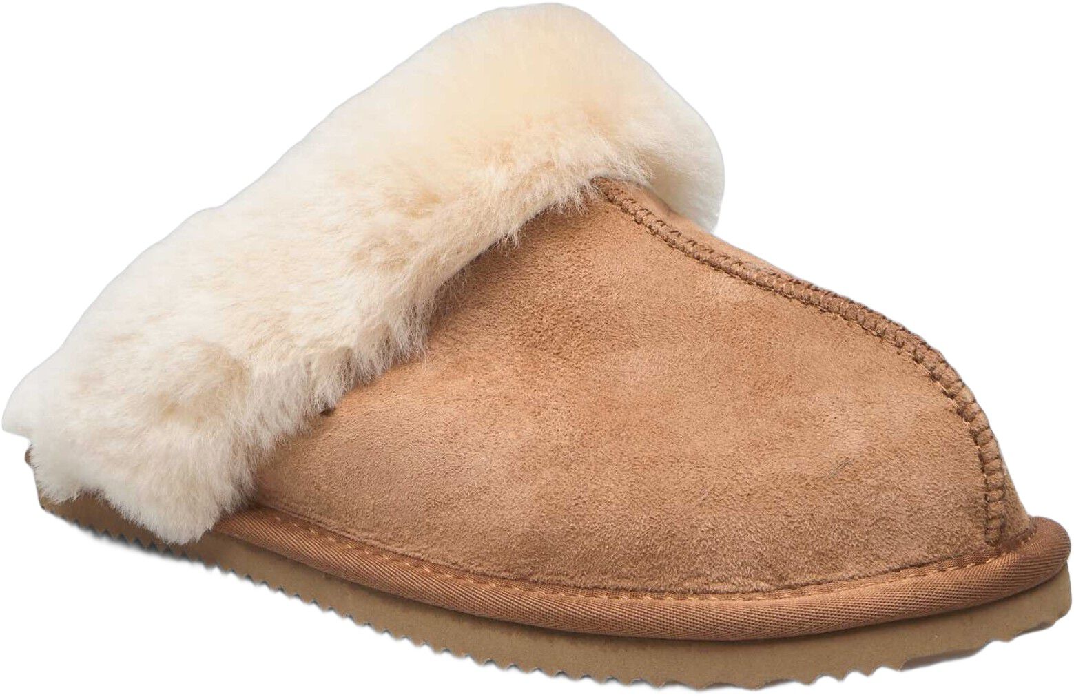 RHSydney Shearling reversed slippers almond
