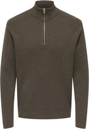 ONSTING LIFE REG HALF ZIP KNIT NOOS