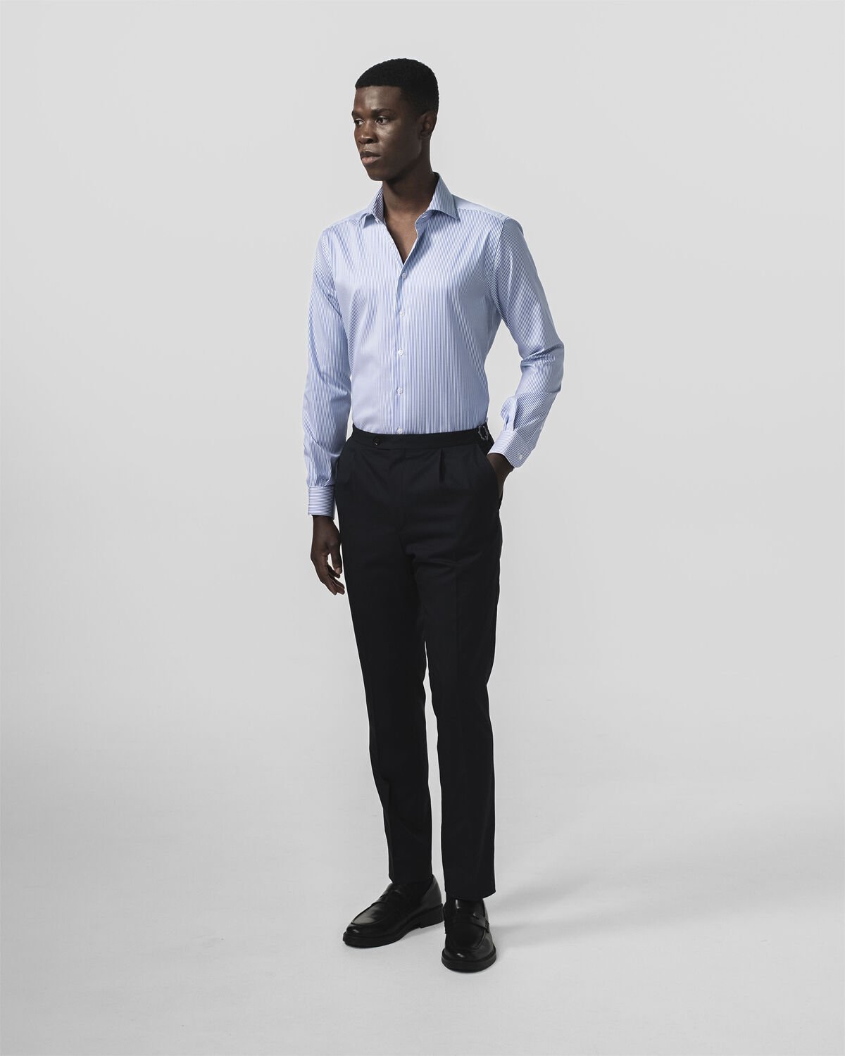 The Lawyer 4. 0 | Mid blue stripe | Slim fit