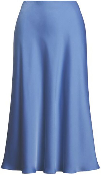 Satin Charmeuse Midi Skirt