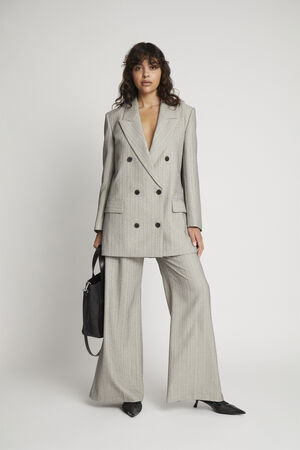 SAIMAI Sparkly Pinstriped Blazer
