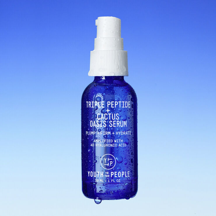 Triple Peptide + Cactus Oasis Serum - Hydrating face and neck serum