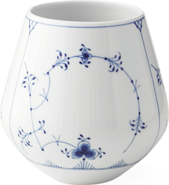 Musselmalet Riflet 15 cm. vase - mellem