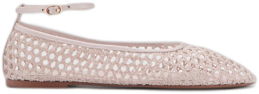 Crocheted ballet flats