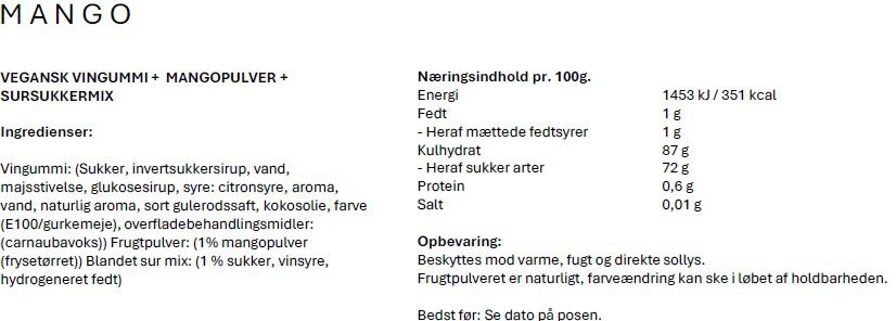 Tube - Just the winegum - Mango