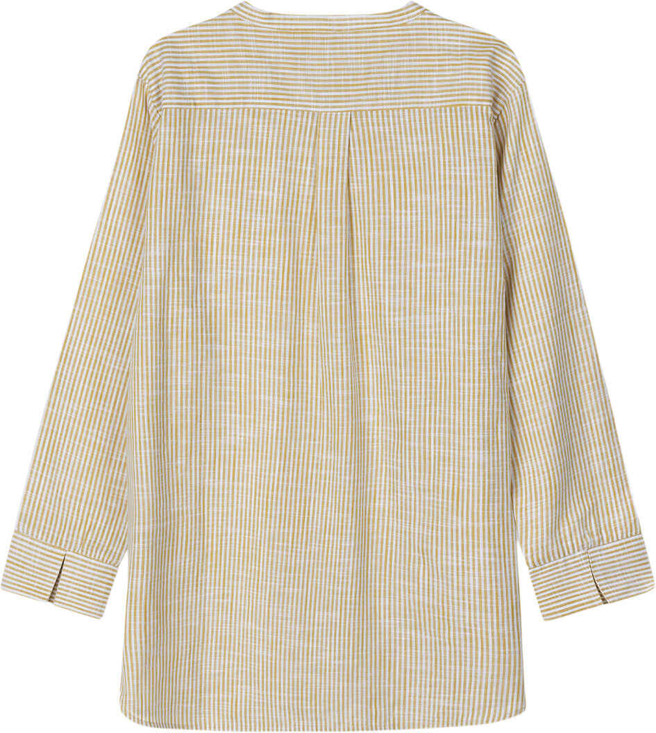 Monochrome Lines Ida shirt okker/hvid XS
