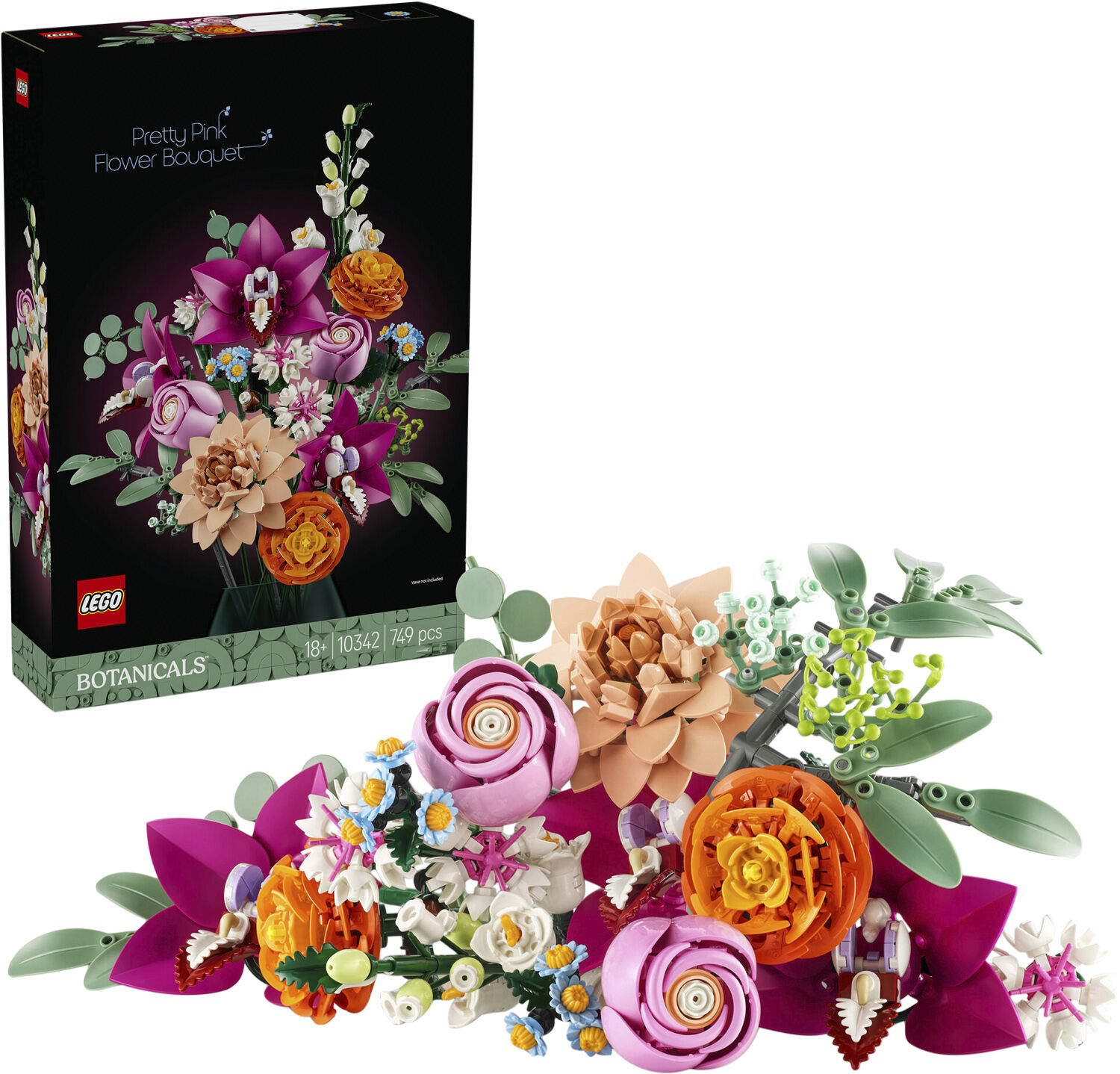 Smuk pink blomsterbuket 10342