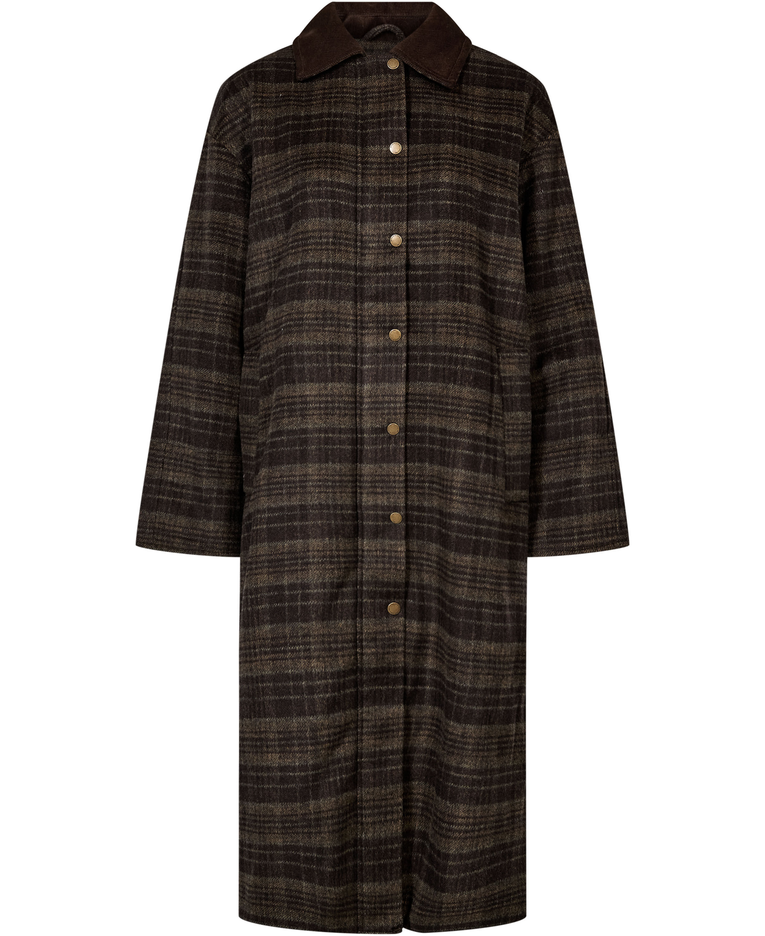 Emmy Wool 1 Coat with corduroy detail - GRS