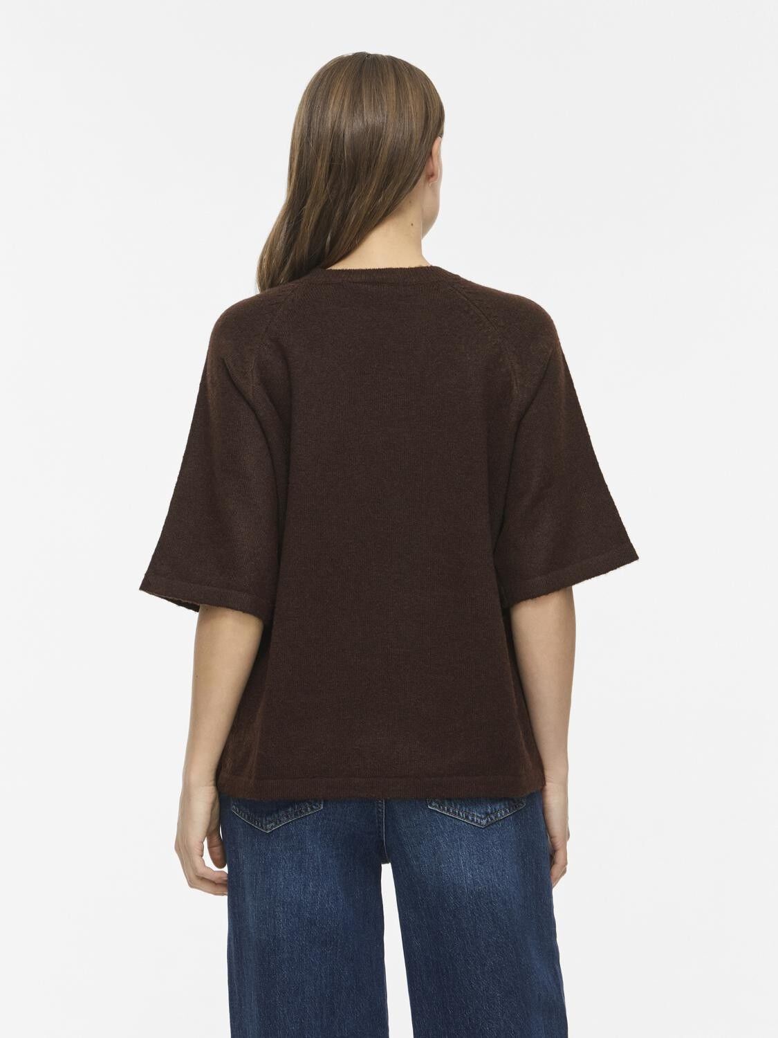 VILIGA 2/4 O-NECK KNIT TOP - NOOS