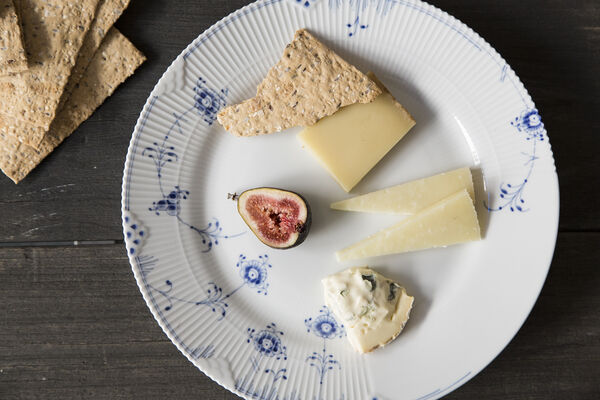 Blå Elements 28 cm. tallerken