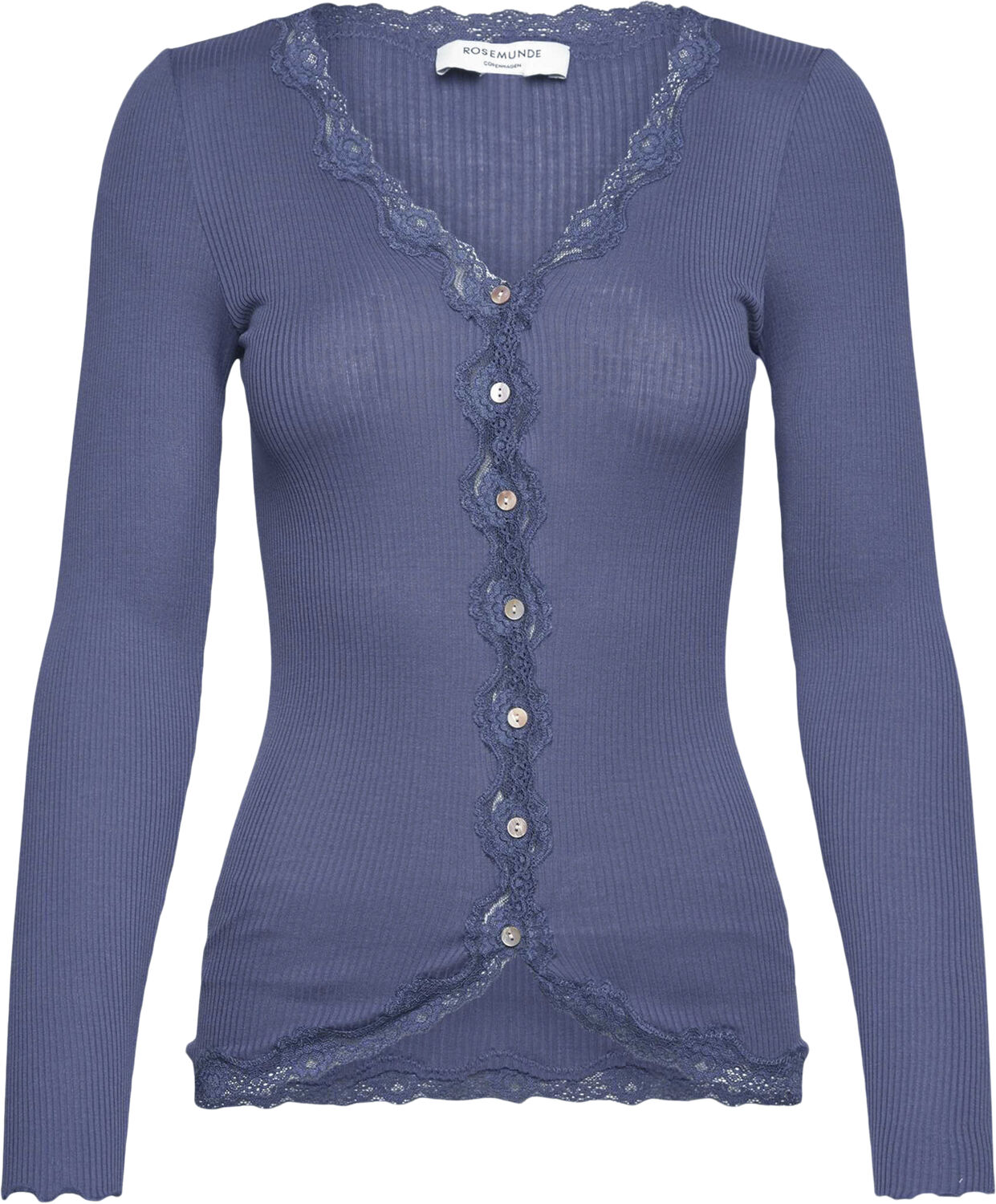 Silk cardigan regular ls w/rev vint