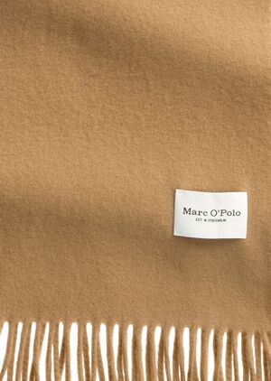 Scarf, woven wool, skinny extra-lon