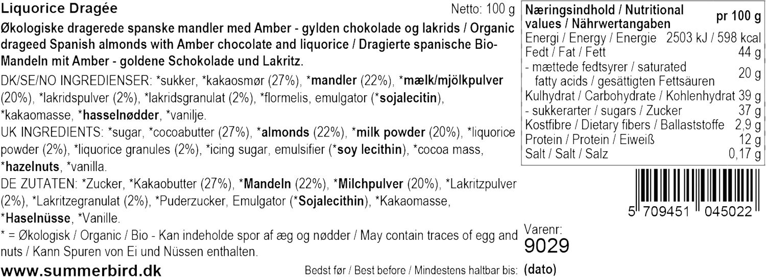 Liquorice Drag&eacute;e