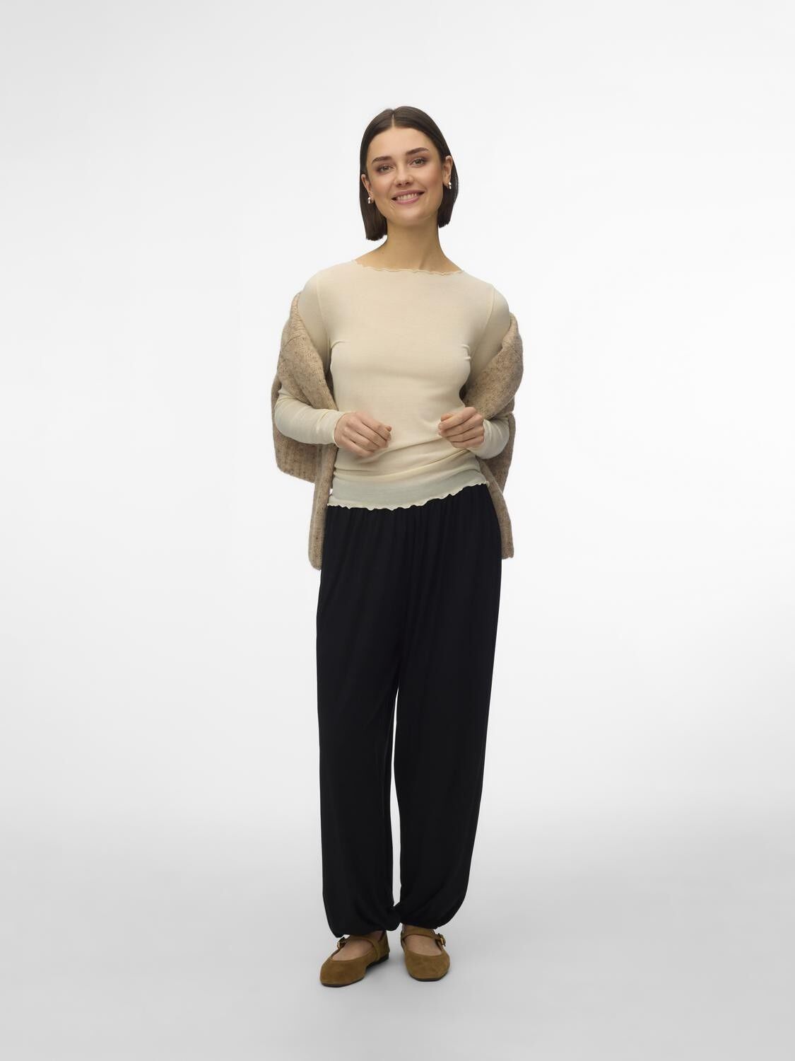 AWGLESHA LS BOATNECK TOP NOOS