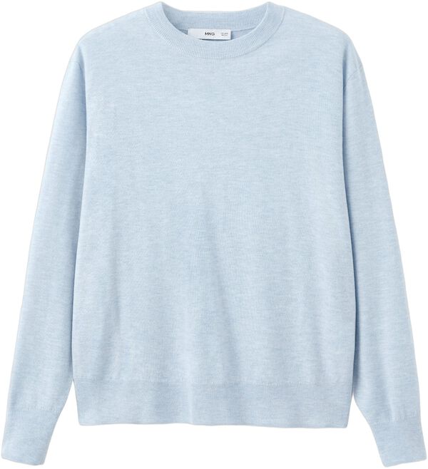 Fine-knit crew-neck sweater