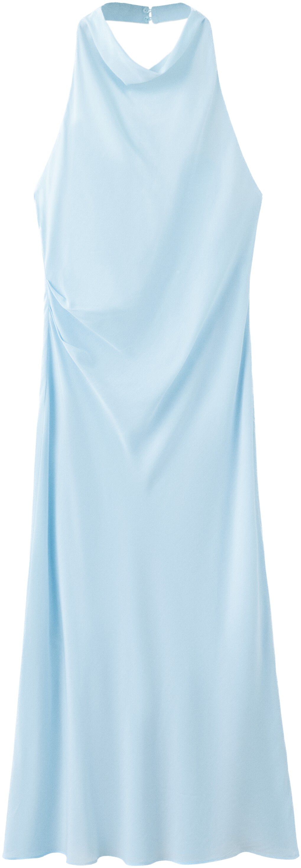 Draped halter dress
