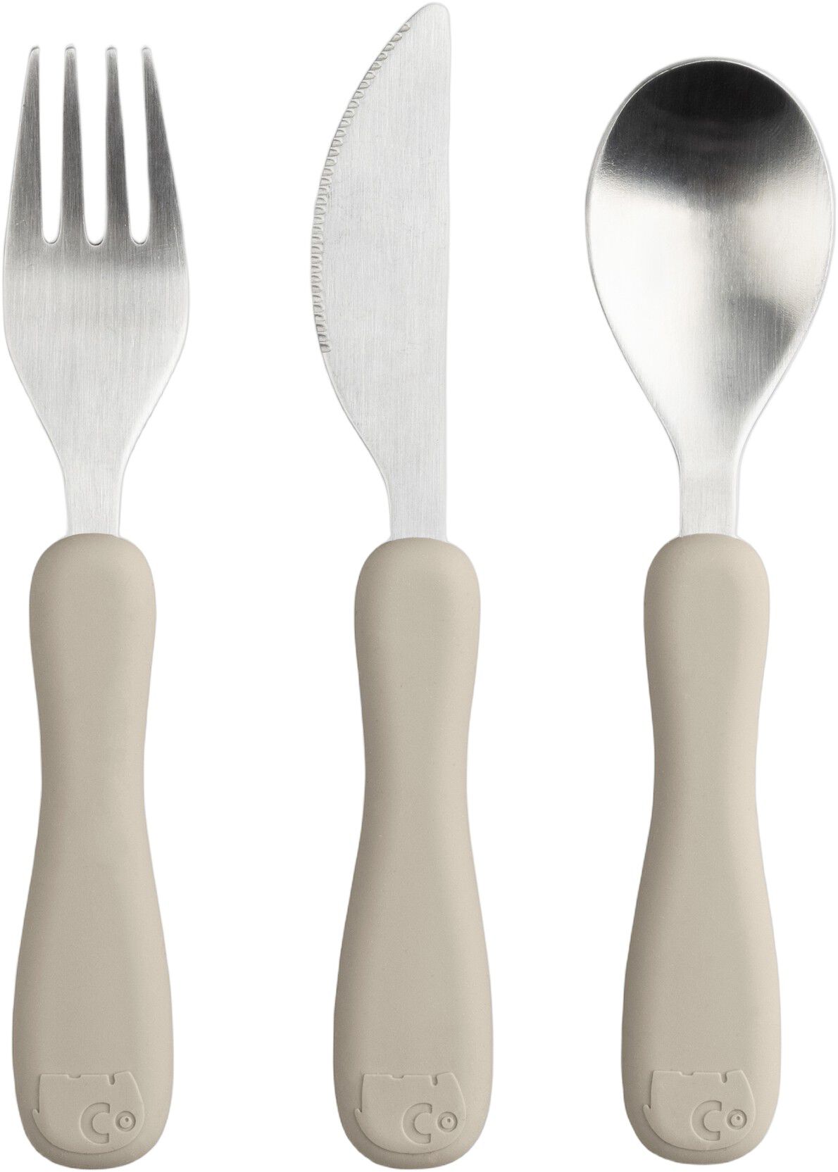 Bestik, silikone, Fanto, jetty beige