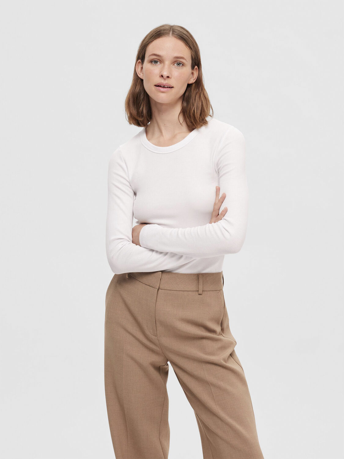 SLFDIANNA LS O-NECK TOP NOOS