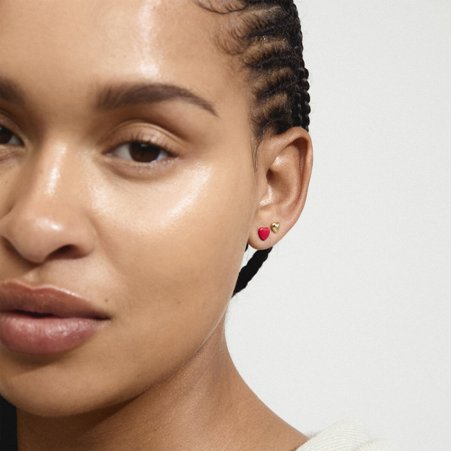 MAEVE earrings 2-in-1 set, gold-plated