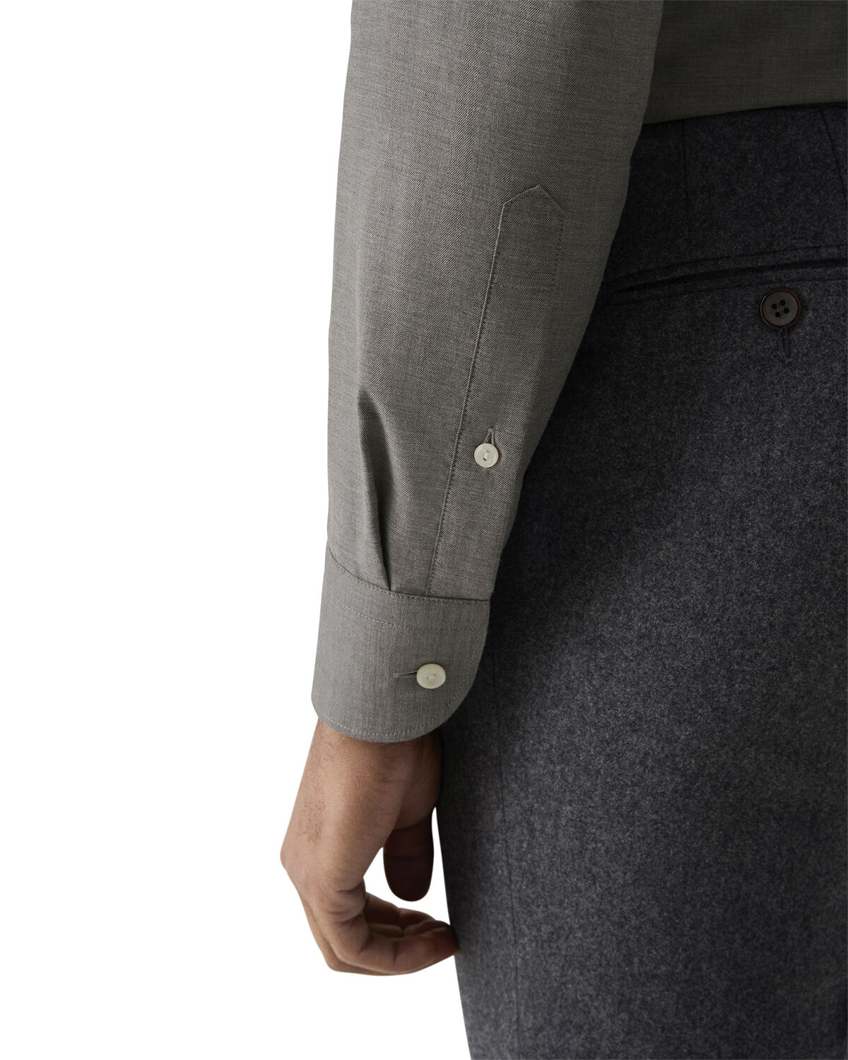 HERRINGBONE WRINKLE FREE FLANNEL SH