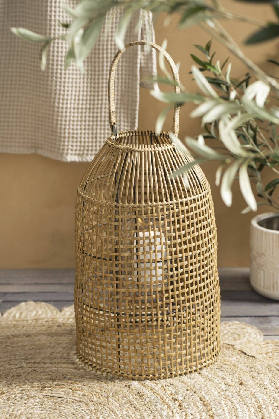 Lygte m/glasindsats uden bund