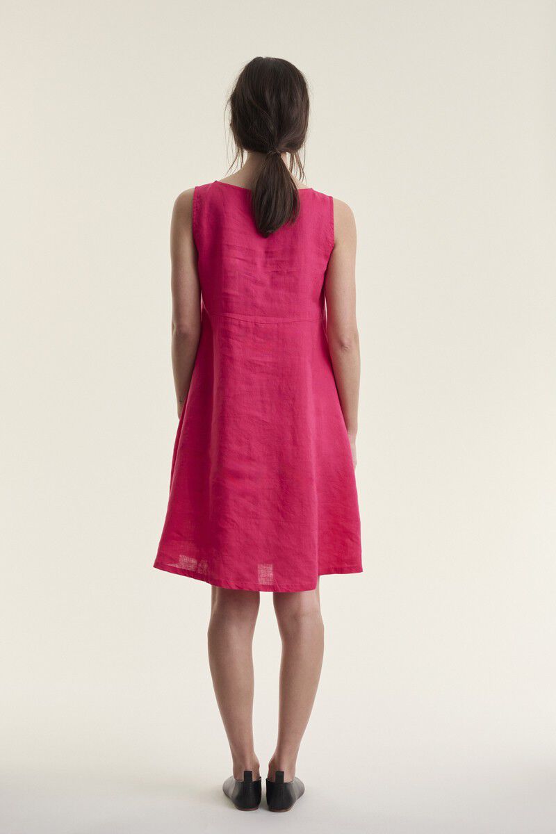 Airy linen kort kjole