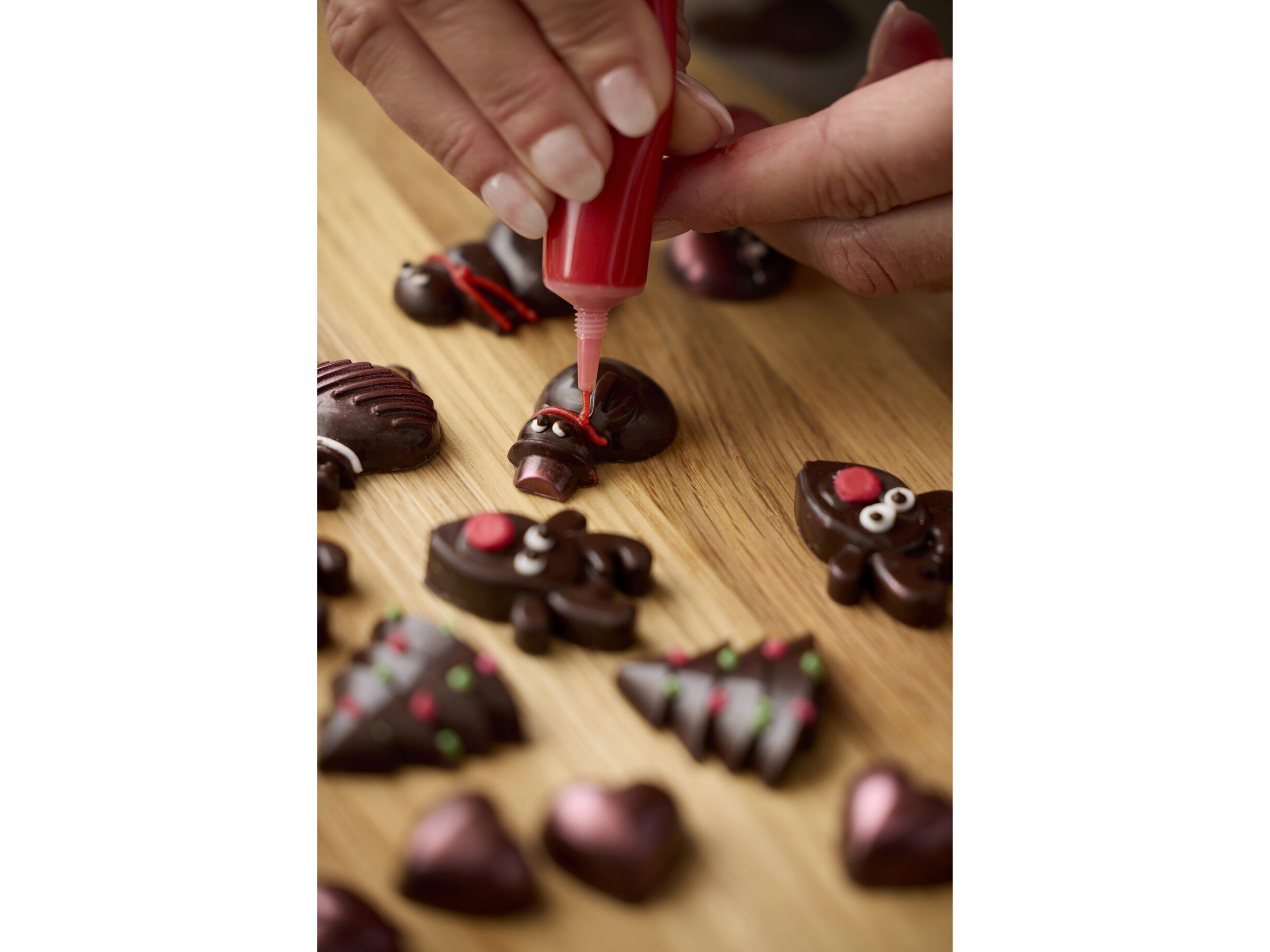 Chokoladeform 3 dele Latte Silikone