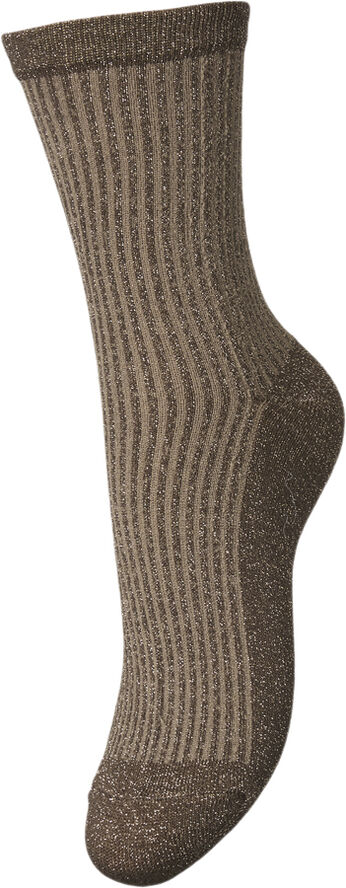 PCSEBBY GLITTER LONG STRIPE SOCKS N