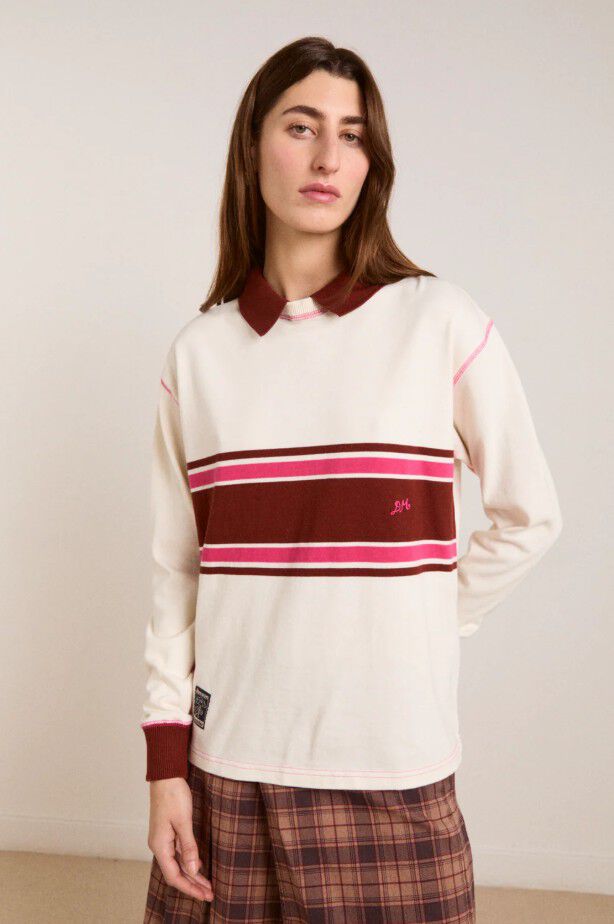 OLINA PLACEMENT STRIPE RUGBY