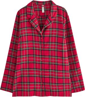 Classic night shirt in flannel with