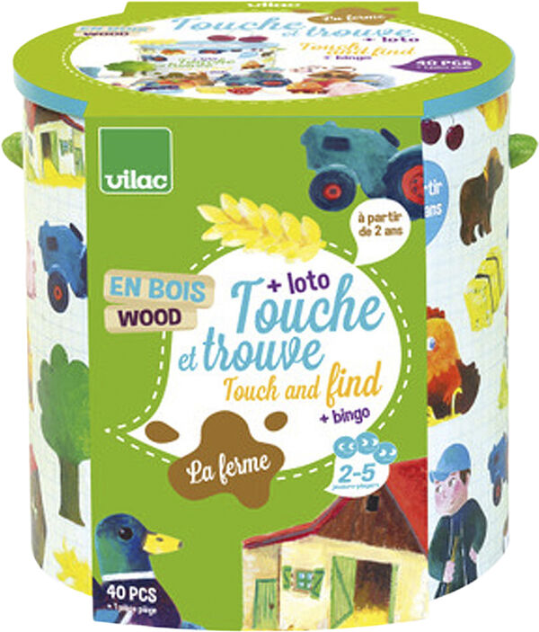 Vilac - Føl & find spil - Bondegården