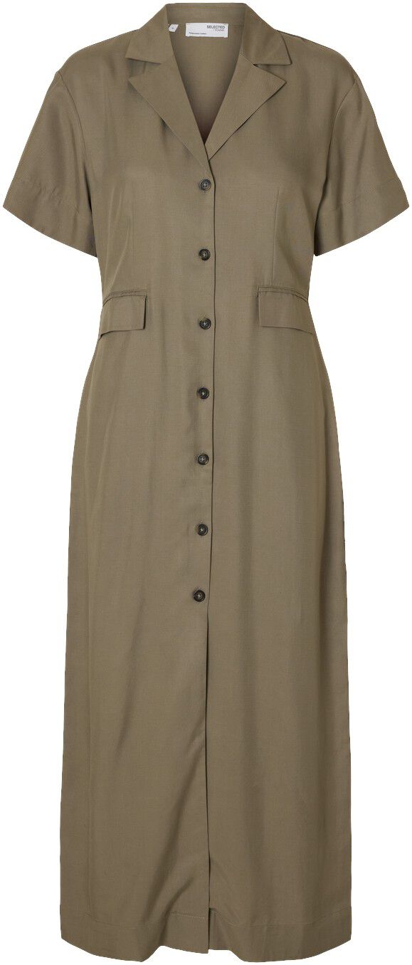 SLFNATUK SS BUTTONED ANKLE DRESS B