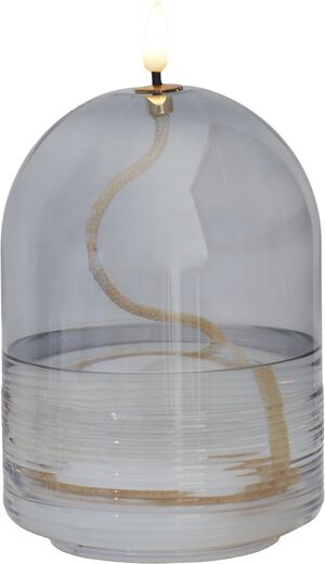 Dea &Oslash;11xH15cm, Gr&aring;, Batteri