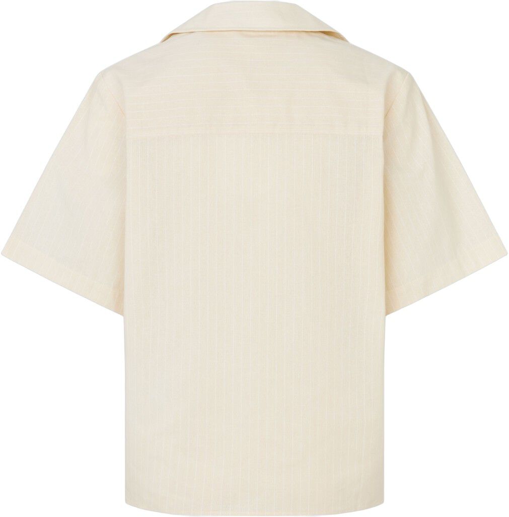 2339 Crisp Stripe Shirting, Bowling Collar Shirt