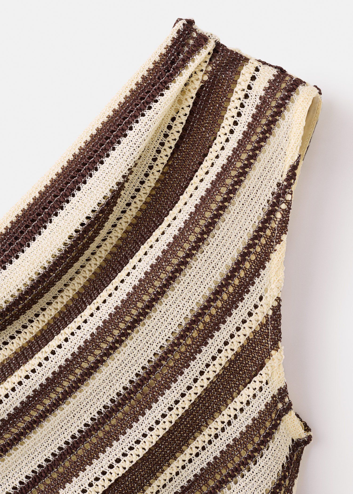 Striped asymmetrical top