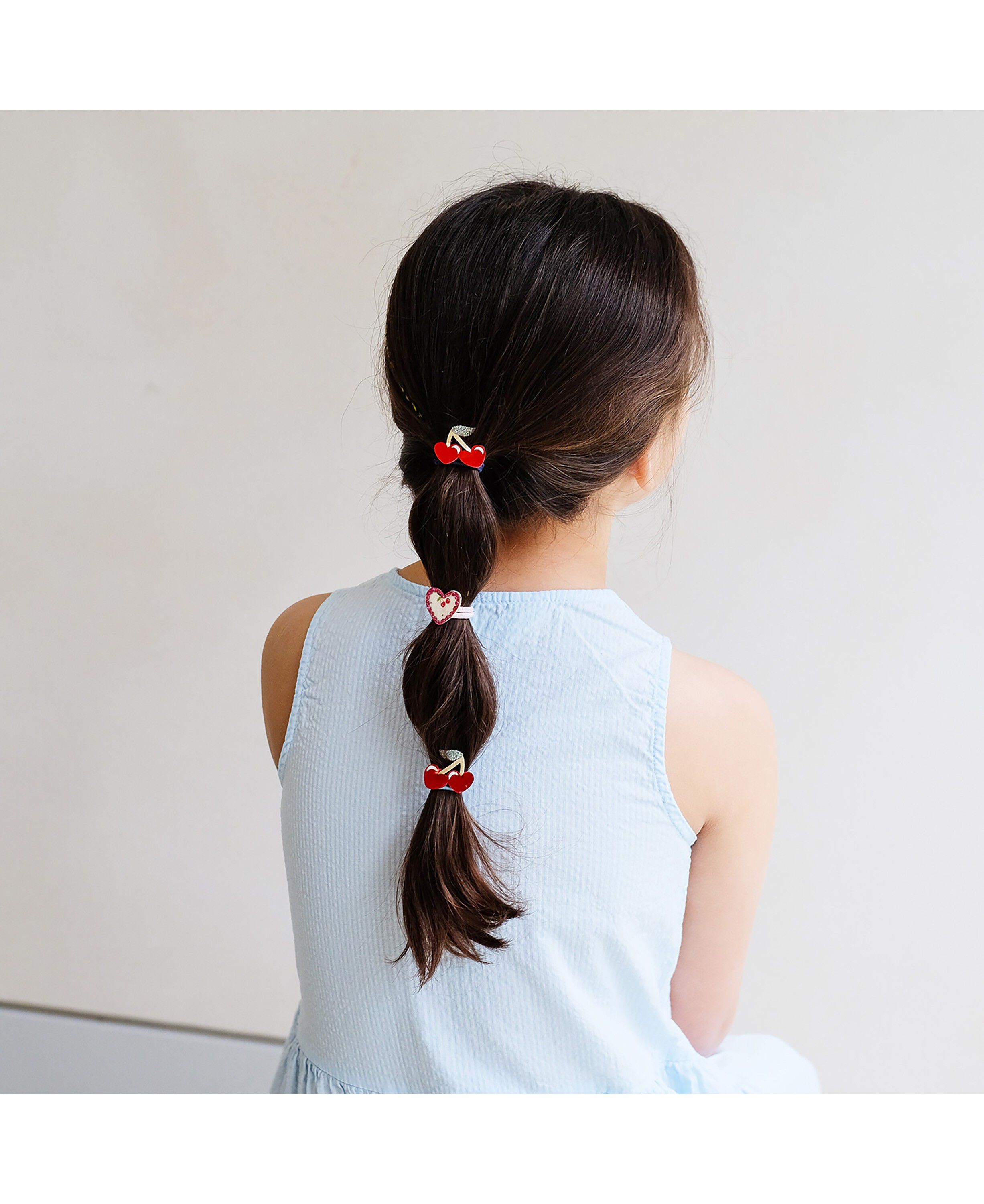 Mimi & Lula - 6 h&aring;relastikker - Mini Red Cherries Mon Cheri