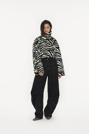 FAUX FUR CROP JACKET
