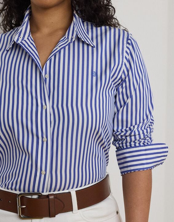 Classic Fit Striped Broadcloth Shirt