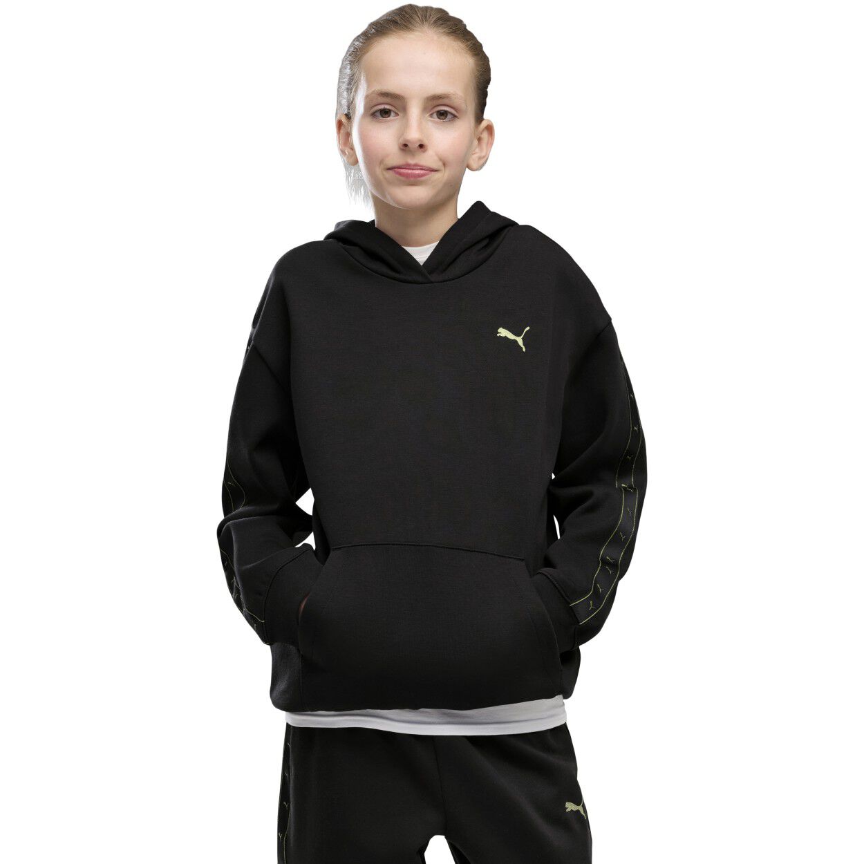 ESS TAPE RELAXED HOODIE FL G