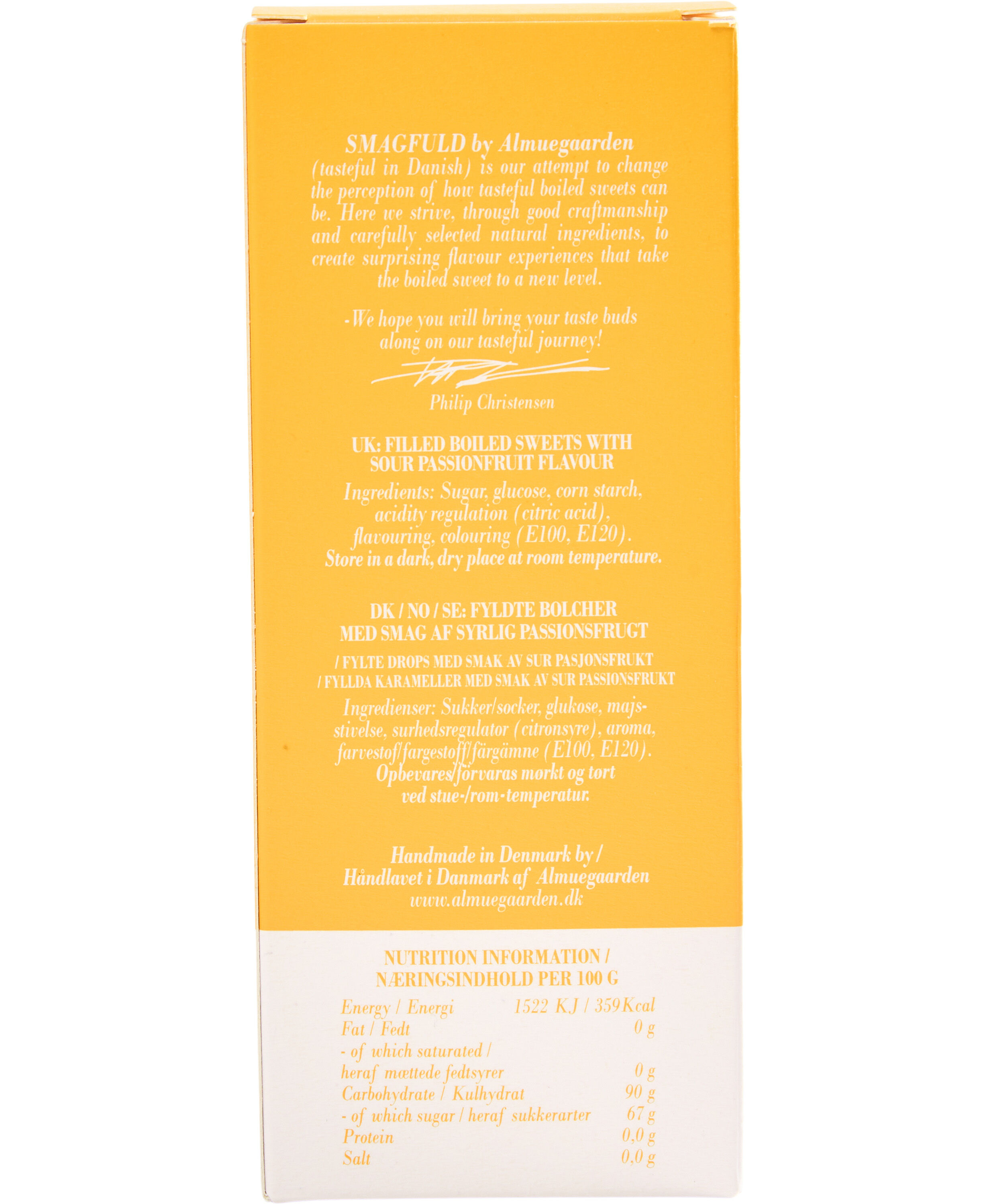 Smagfuld Gavepakning - GOD P&Aring;SKE (gul/s&oslash;lv)