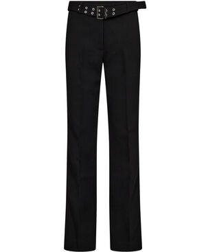 Bonded Crepe Belted Pants