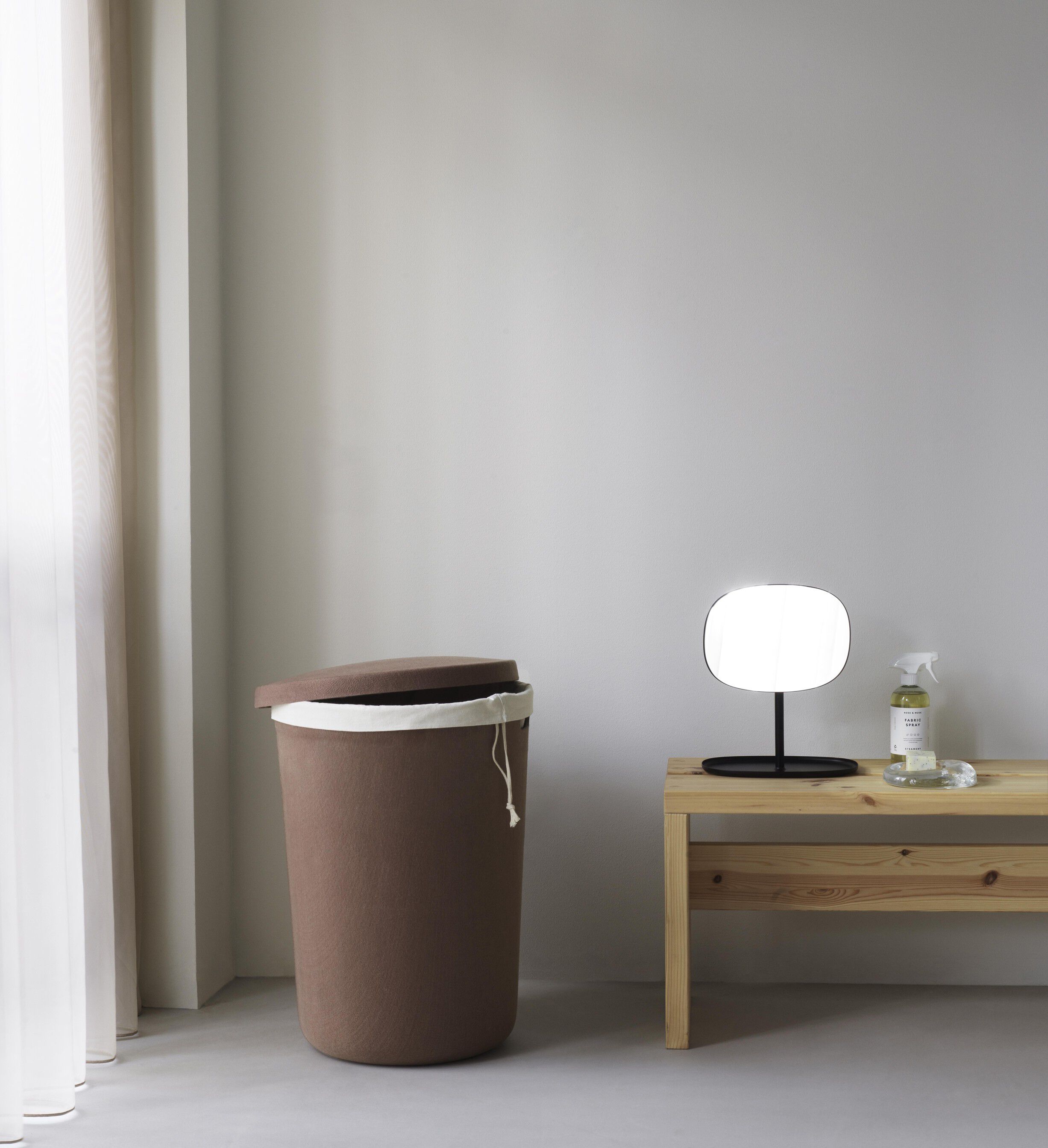 Hide Laundry Basket Cotton Liner Off White
