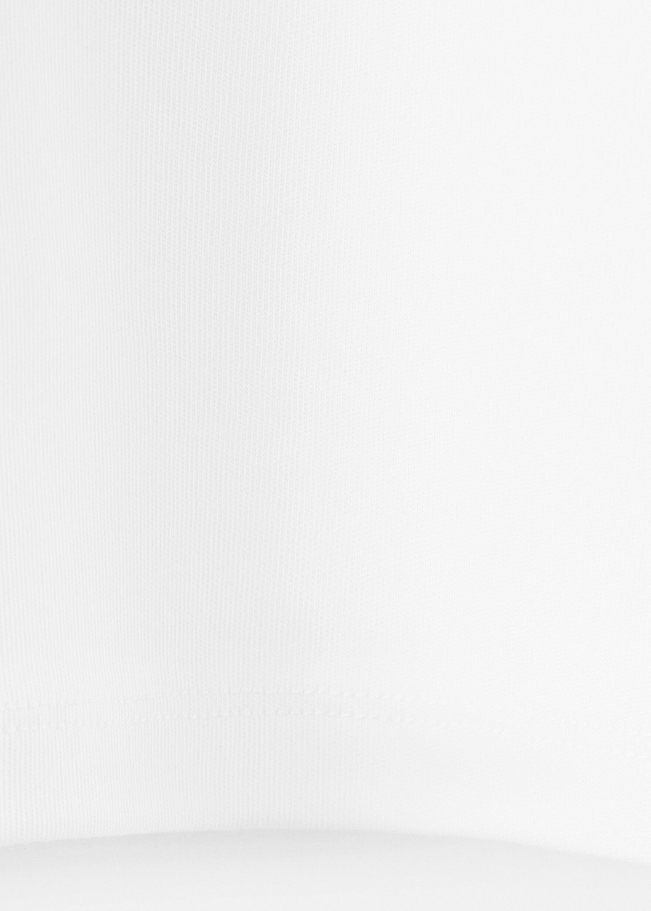 Rounded neck cotton t-shirt