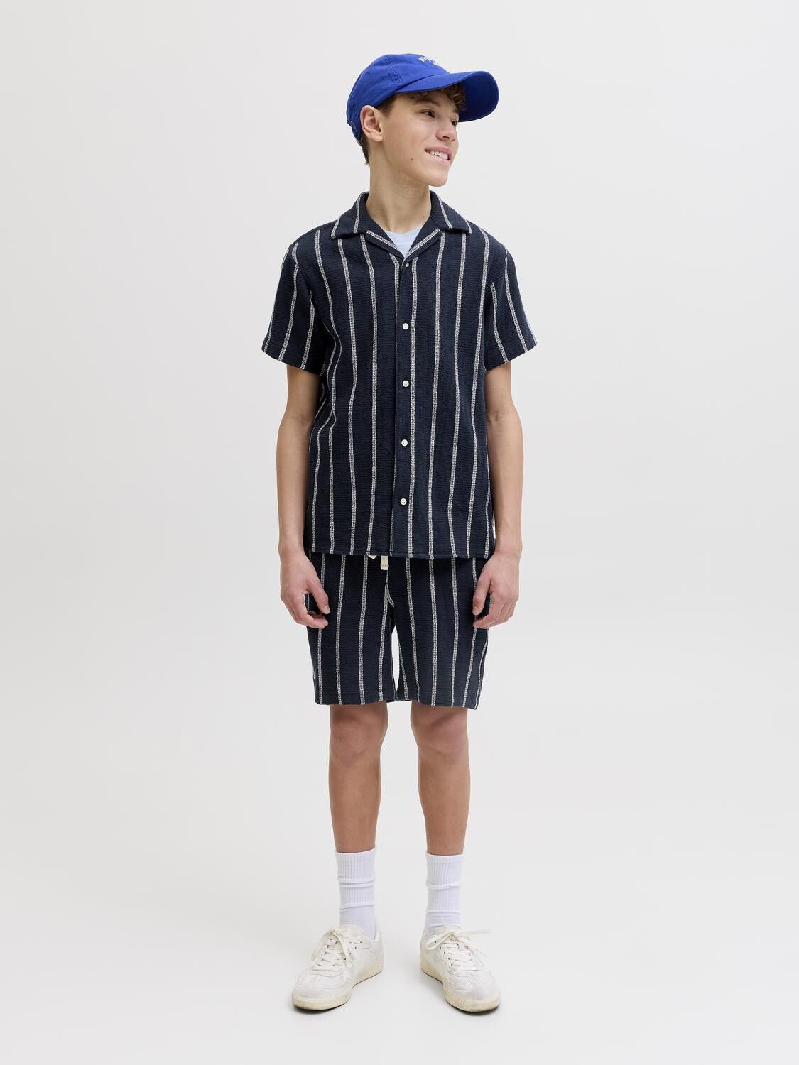JORCOBA STRIPE RESORT SHIRT SS SN J