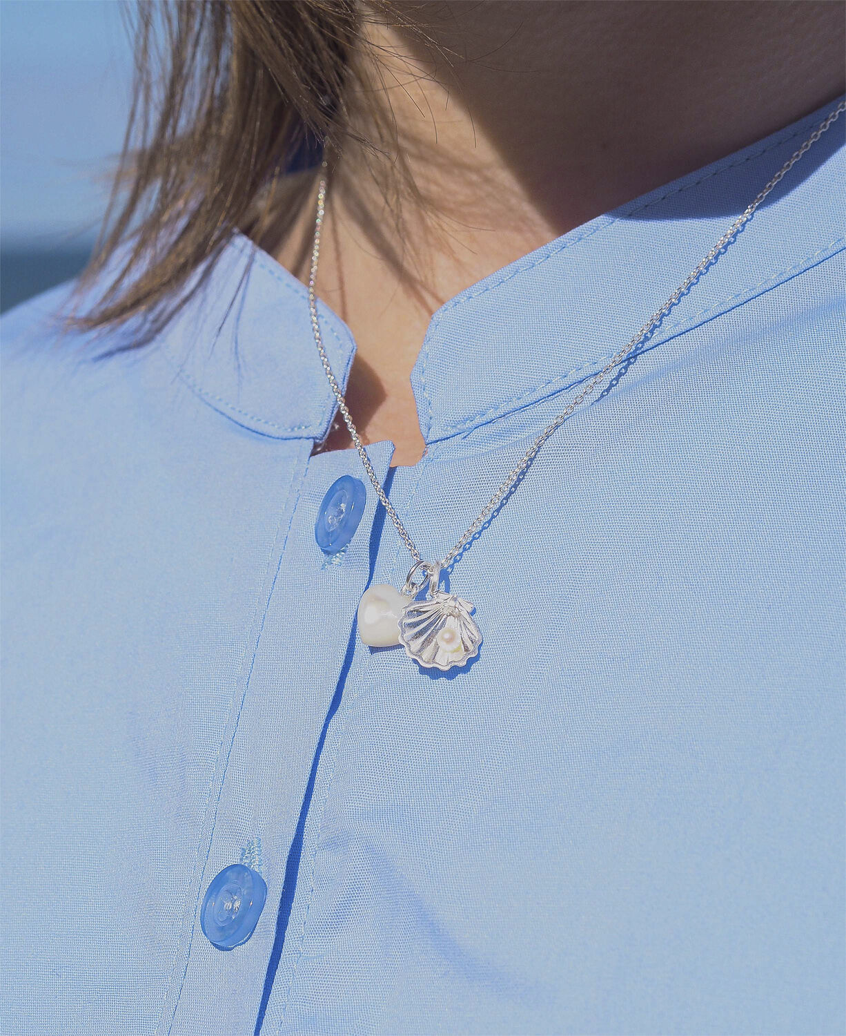 Small Souvenir Heart, pendant, gold-plated sterling silver