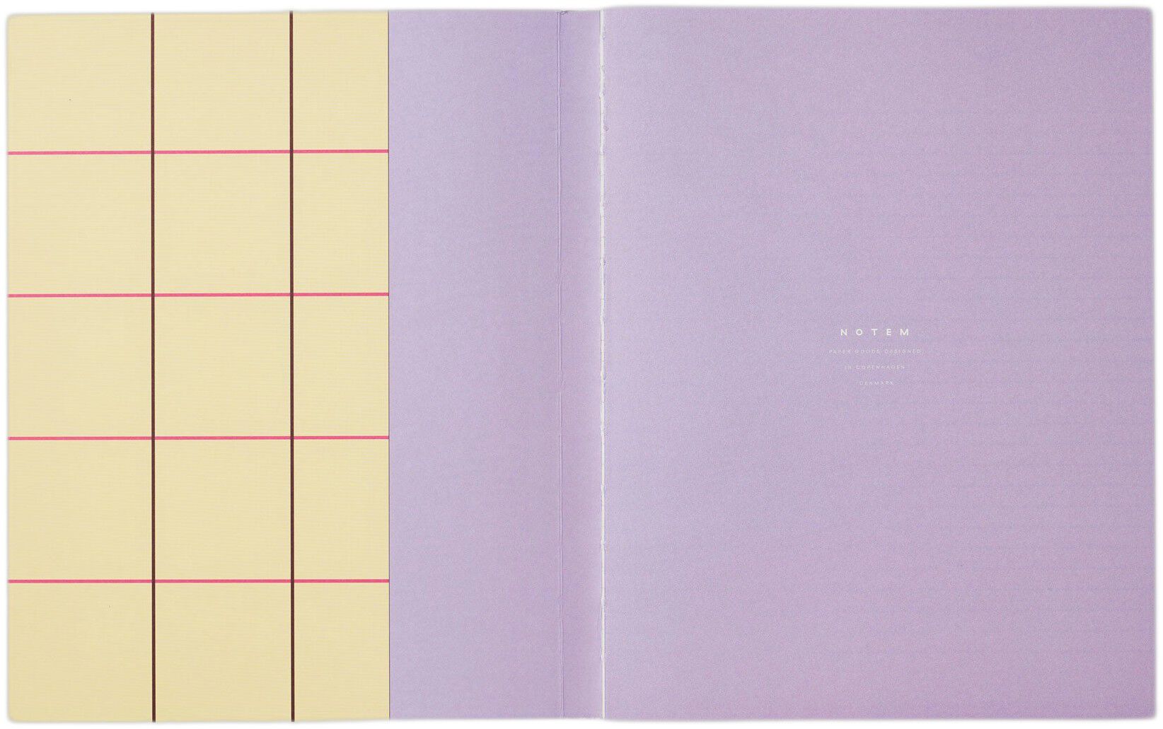 UMA notebook, flat lay binding