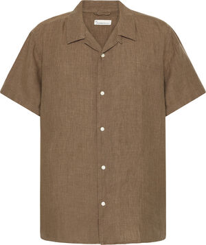 Box short sleeve linen shirt GOTS/Vegan