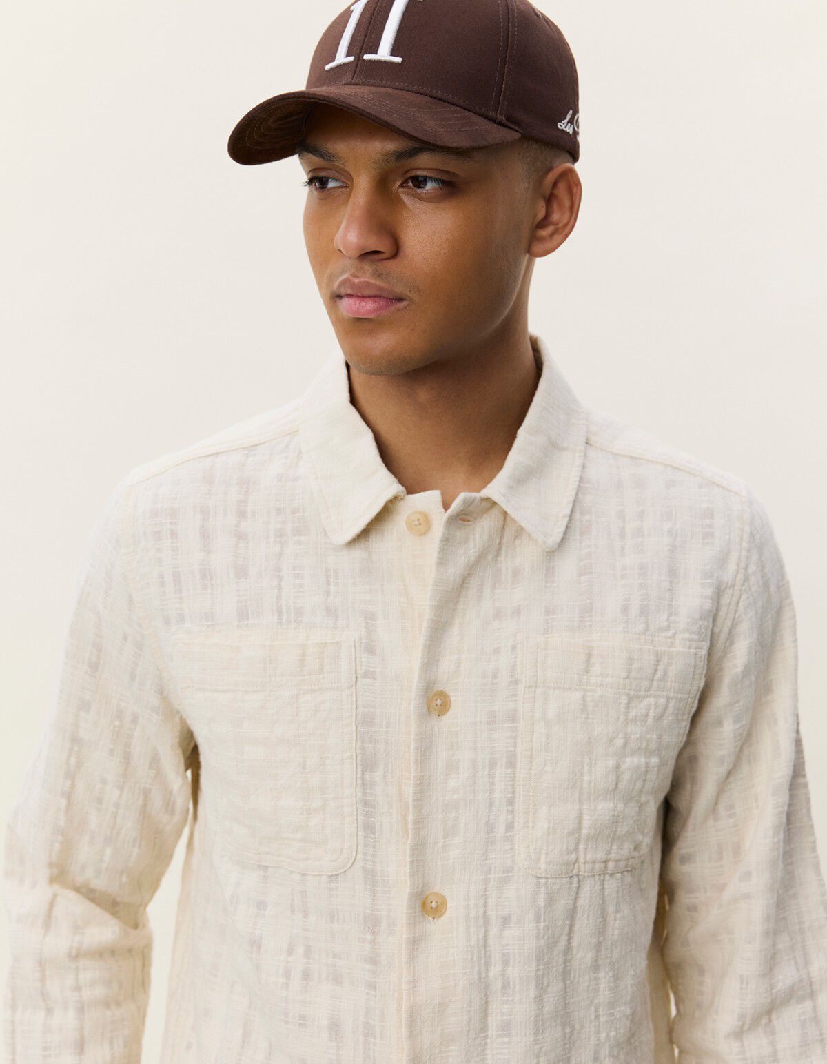 Textured Slub Overshirt