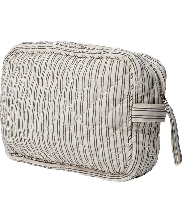 Moira 2 G toilettaske Beige / White Double Stripe