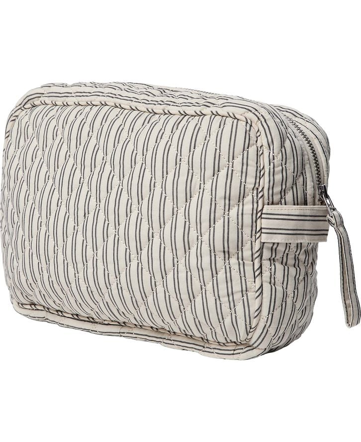 Moira 2 G toilettaske Beige / White Double Stripe